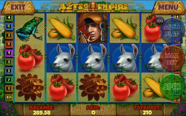 Игровой автомат Aztec Empire - сумасшедшие выигрыши и регулярные бонусы