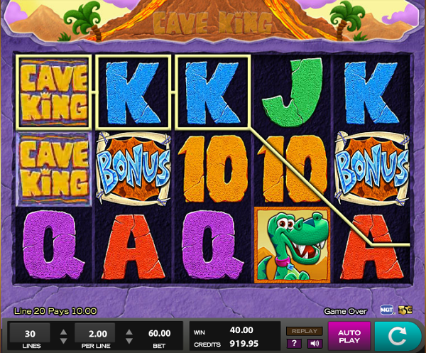 Игровой автомат Cave King - суперские выигрыши для игроков казино Вулкан