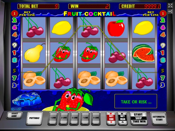 Игровой автомат Fruit Cocktail - большие выигрыши обеспечены