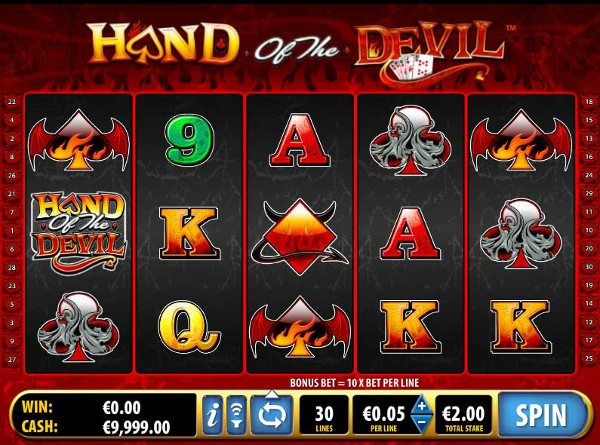 Игровой автомат Hand of the Devil - для тех кто не бояться рисковать