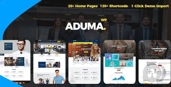 Aduma v1.3.1 - консалтинг, финансы, бизнес WordPress шаблон