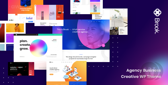 Brook v2.2.0 NULLED - креативная бизнес тема WordPress