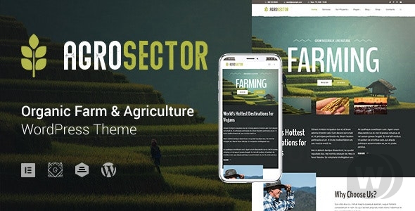 Agrosector v1.4.2 NULLED - сельское хозяйство и органические продукты питания WP