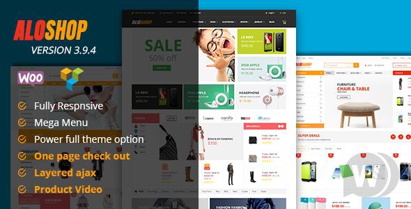 Alo Shop v4.1 - премиум шаблон интернет-магазина WordPress