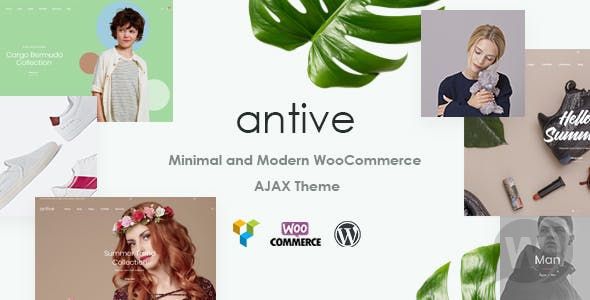 Antive v1.6.3 - минимальная и современная тема WooCommerce