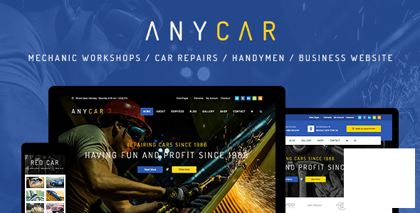 AnyCar 1.1.9 - шаблон автомобильной тематики WordPress