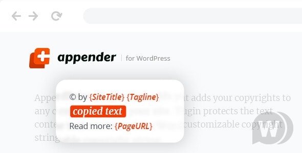 Appender v1.0.1 – защита от копирования WordPress