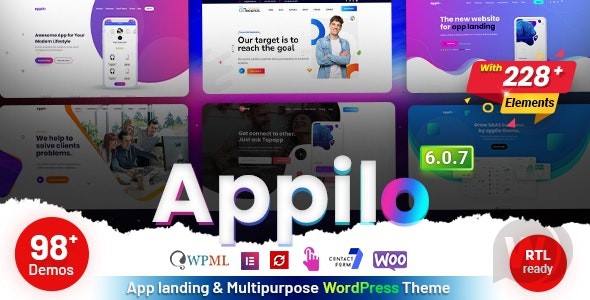 Appilo v6.0.8 NULLED - лендинг приложения WordPress