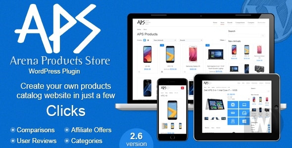 Arena Products Store v2.6 - плагин каталога товаров WordPress