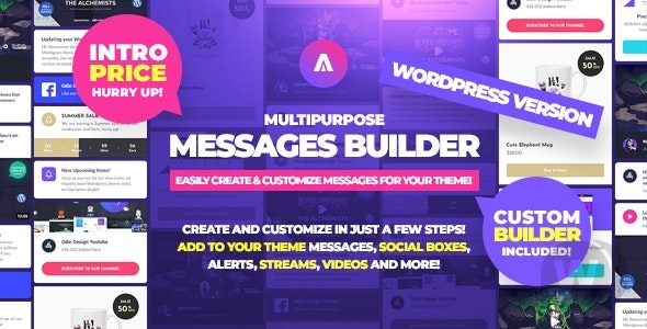 Asgard Messages Builder v1.1.0 - плагин для социальных сетей WP