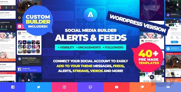 Asgard Social Builder v1.1.5 NULLED - оповещения из социальных сетей и фиды Wordpress
