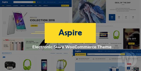 Aspire v4.4 - многоцелевой WordPress шаблон WooCommerce