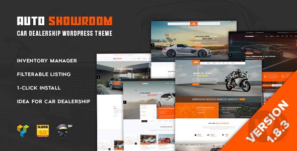 Auto Showroom v1.9.0 - автомобильный шаблон WordPress