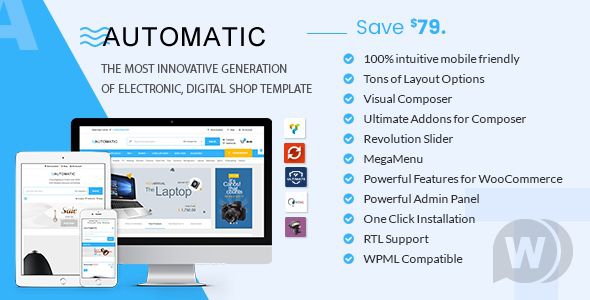 Automatic v2.1 - шаблон интернет-магазина электроники WooCommerce