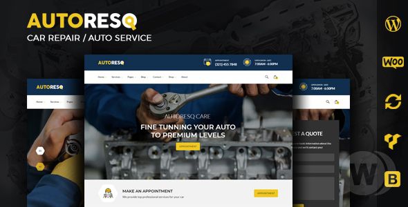 Autoresq v2.1.8 - шаблон автосервиса WordPress