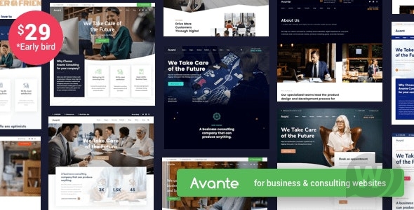 Avante v2.3.5 NULLED | бизнес консалтинг тема WordPress