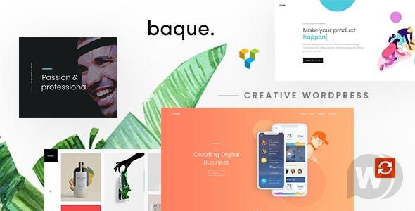 Baque v1.0.5 - многофункциональный лендинг шаблон WordPress