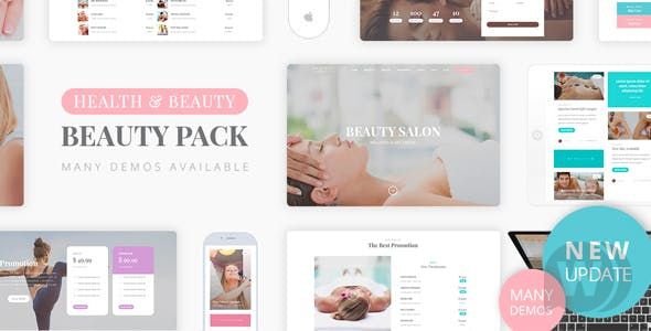 Beauty Pack v1.1 - шаблон салона красоты WordPress