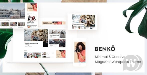 Benko v1.0.2 - креативный новостной шаблон WordPress