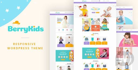 BerryKid v1.4 - шаблон магазина детских товаров WooCommerce WordPress