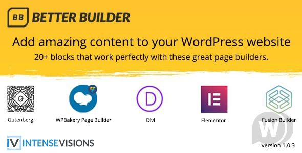 Better Builder v1.0.3 - аддон для конструкторов страниц WordPress