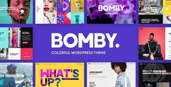 Bomby v1.4 - творческая многоцелевая тема WordPress