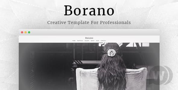 Borano v1.46 - шаблон для сайта портфолио фотографа WordPress