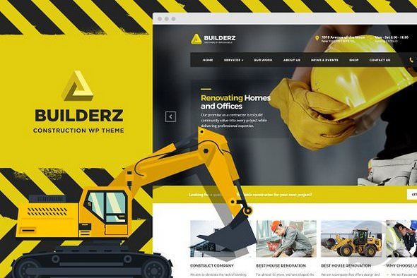 Builderz - строительный шаблон WordPress