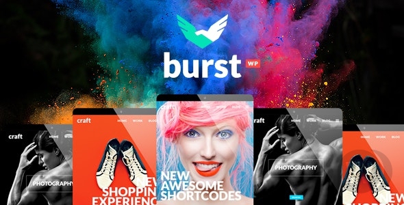 Burst v3.4 - шаблон для дизайн-студии WordPress