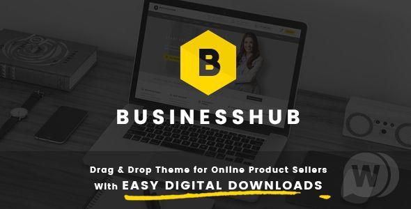 Business Hub v1.1.6 - шаблон WordPress для интернет-магазина цифровых товаров