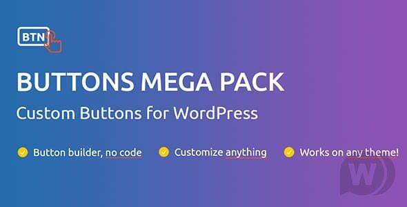 Buttons Mega Pack Pro v2.0 - плагин создания кнопок WordPress