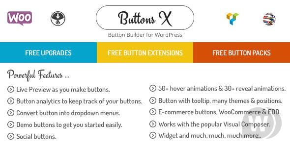 Buttons X v1.9.72 - конструктор кнопок для WordPress