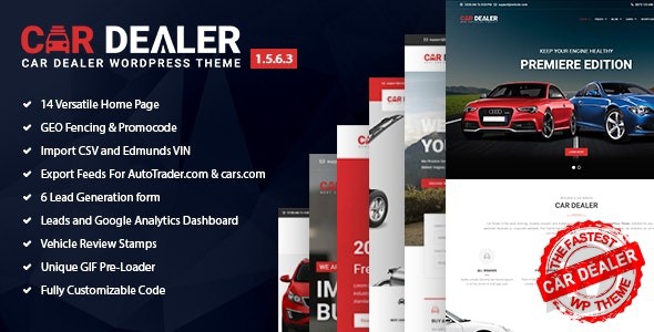 Car Dealer v1.8.0 NULLED - автомобильный шаблон WP