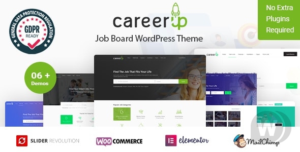 CareerUp v2.3.10 - шаблон портала вакансий WordPress