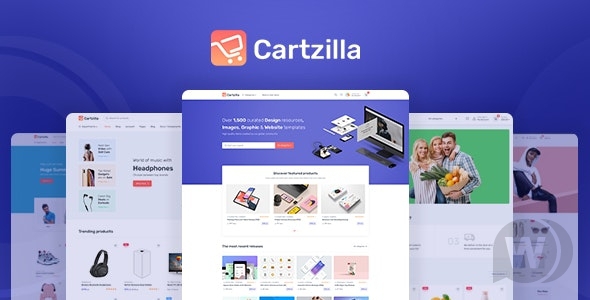Cartzilla v1.0.15 - шаблон магазина цифровых товаров WordPress