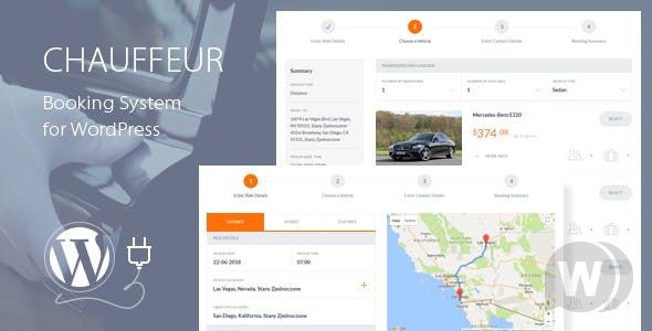 Chauffeur Booking System v6.1 - система бронирования автомобилей для WordPress