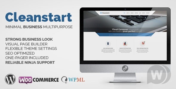 Cleanstart v2.0 - бизнес тема WP