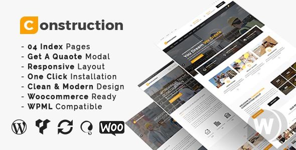 Construction v3.2 – строительный шаблон WordPress