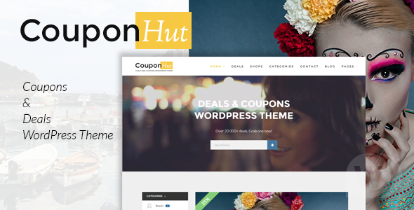 CouponHut v3.0.3 - шаблон сайта купонов и предложений WordPress