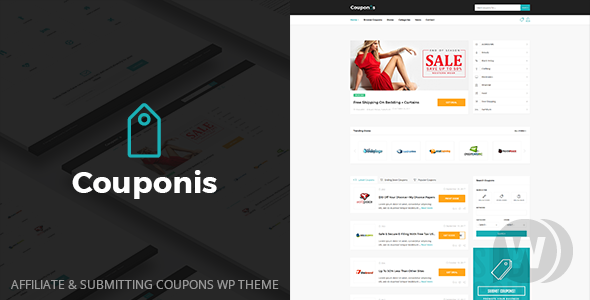 Couponis v3.1.2 - шаблон купонов/партнерского сайта WordPress