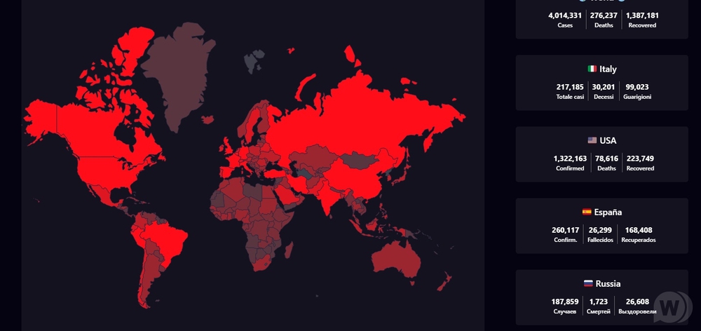 COVID-19 Coronavirus — Live Maps & Widgets for WordPress