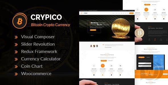 Crypico v1.3 - шаблон на тему криптовалюты WordPress