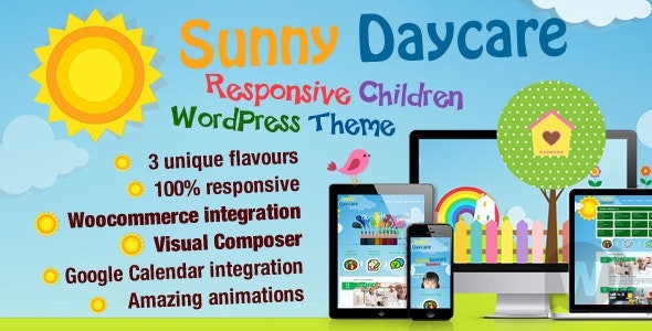 Daycare v3.2 - детская тема WordPress