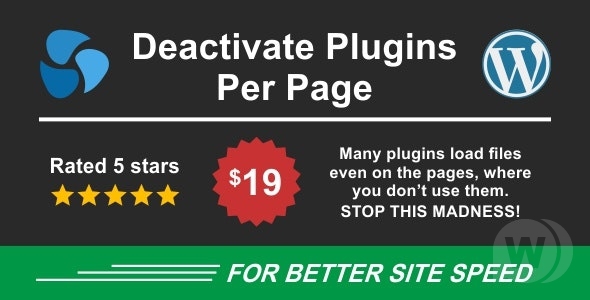 Deactivate Plugins Per Page v1.13.1 - отключение плагинов на страницах WordPress