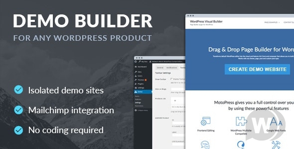 Demo Builder for any WordPress Product v1.7.0
