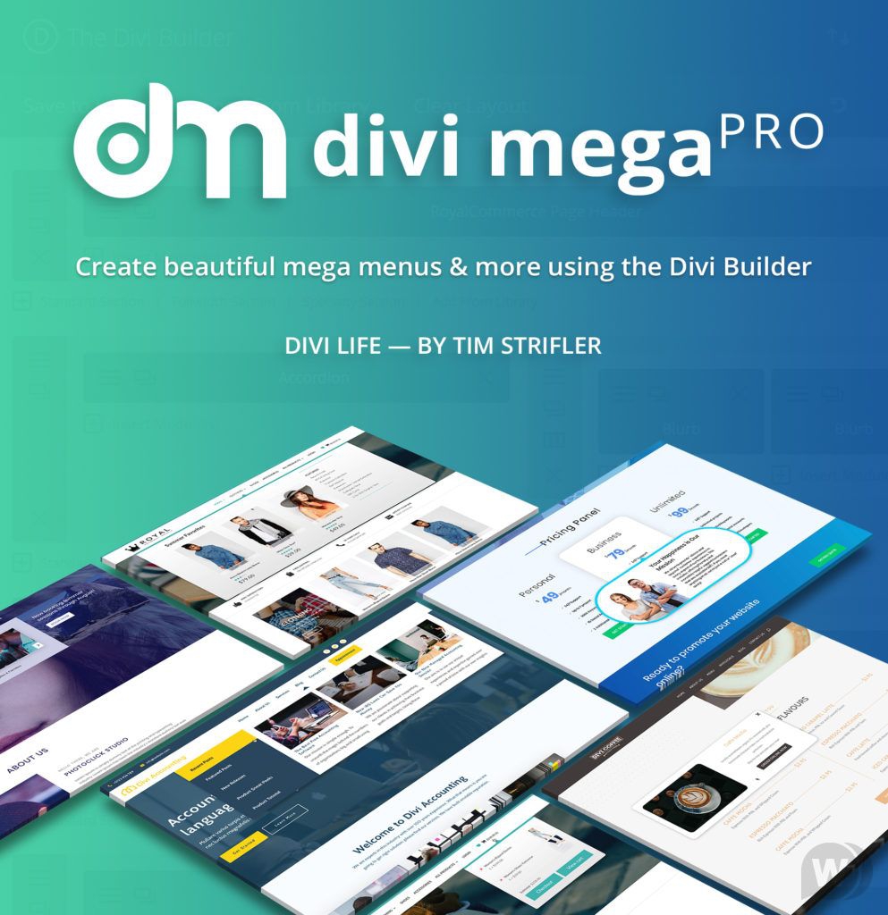 Divi Mega Pro v1.9.0 NULLED - конструктор меню для Divi WordPress