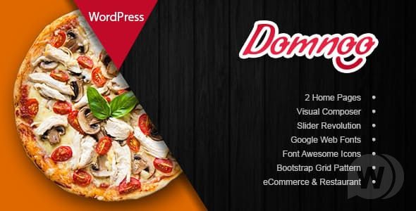 Domnoo v1.9 - WordPress шаблон для сайтов пиццерий и ресторанов