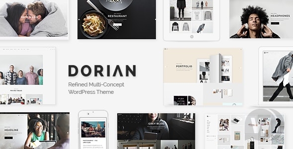 Dorian v2.0.0 - изысканная WordPress тема