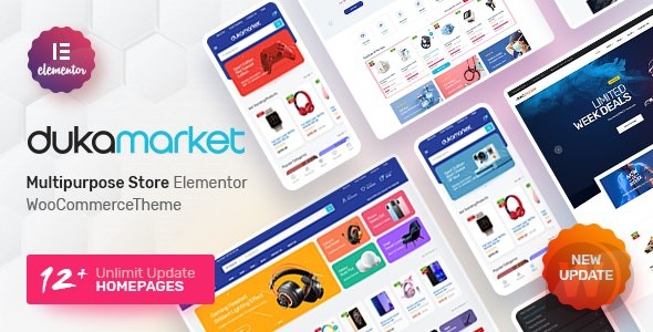 DukaMarket v1.0.6 - многоцелевая тема WordPress