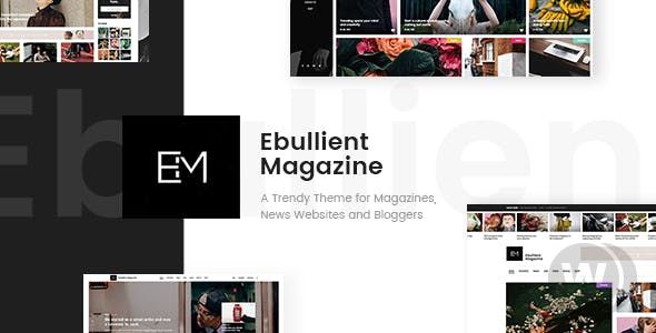 Ebullient v1.4 - современная тема для новостного сайта WordPress